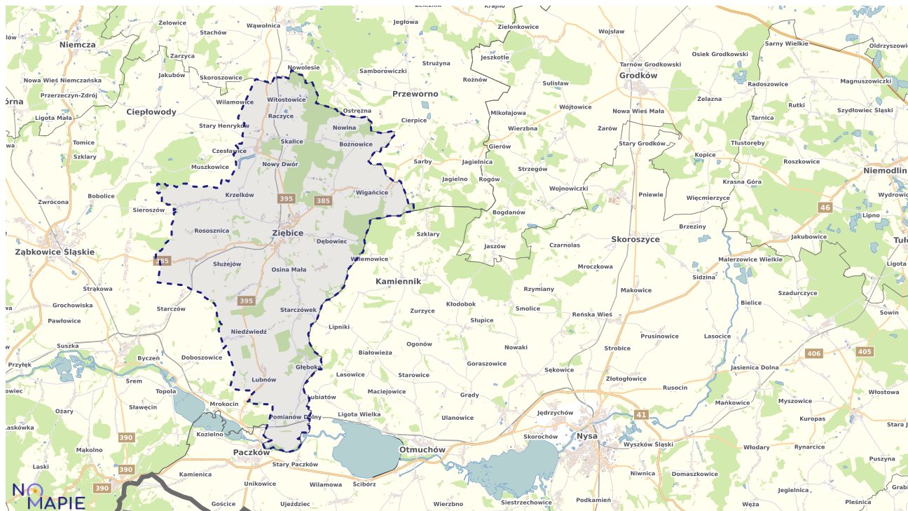 Mapa Geoportal Ziębice